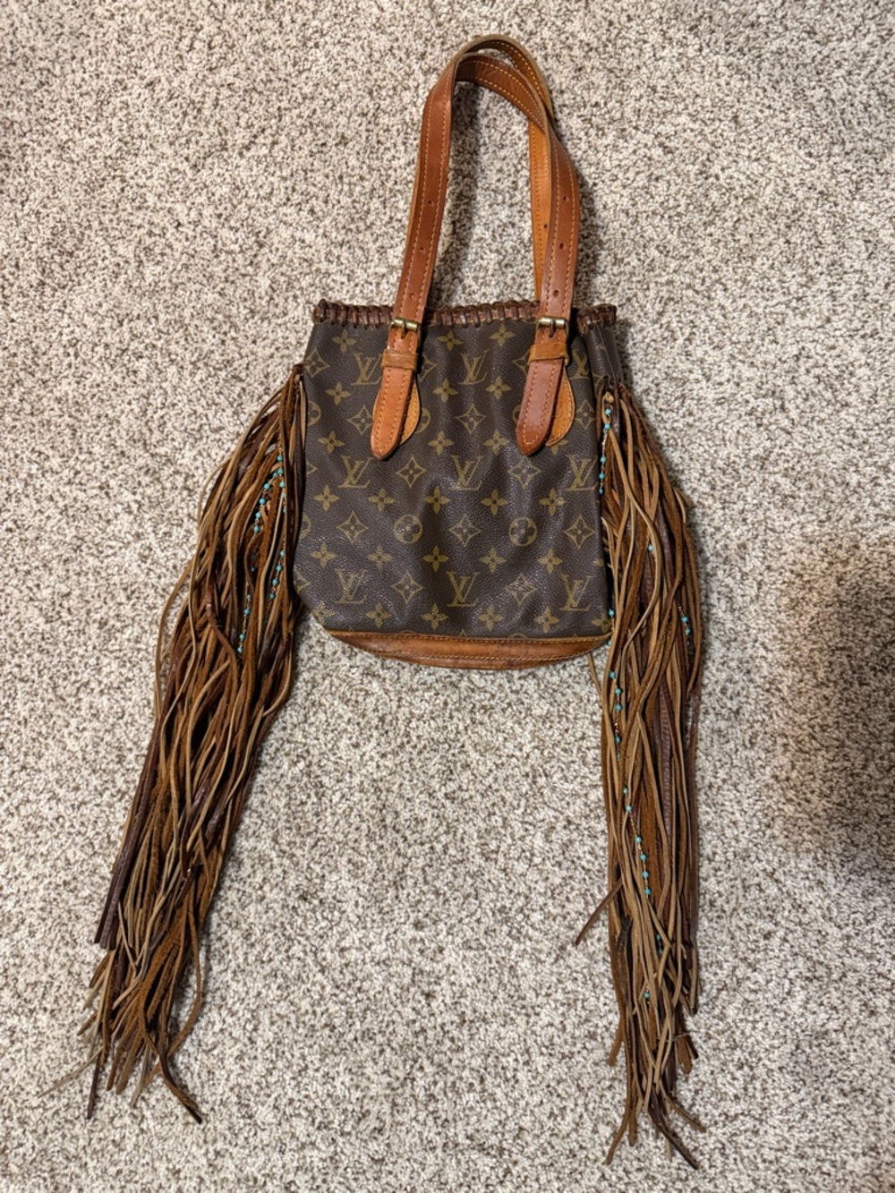 Petit French tote from vintage boho